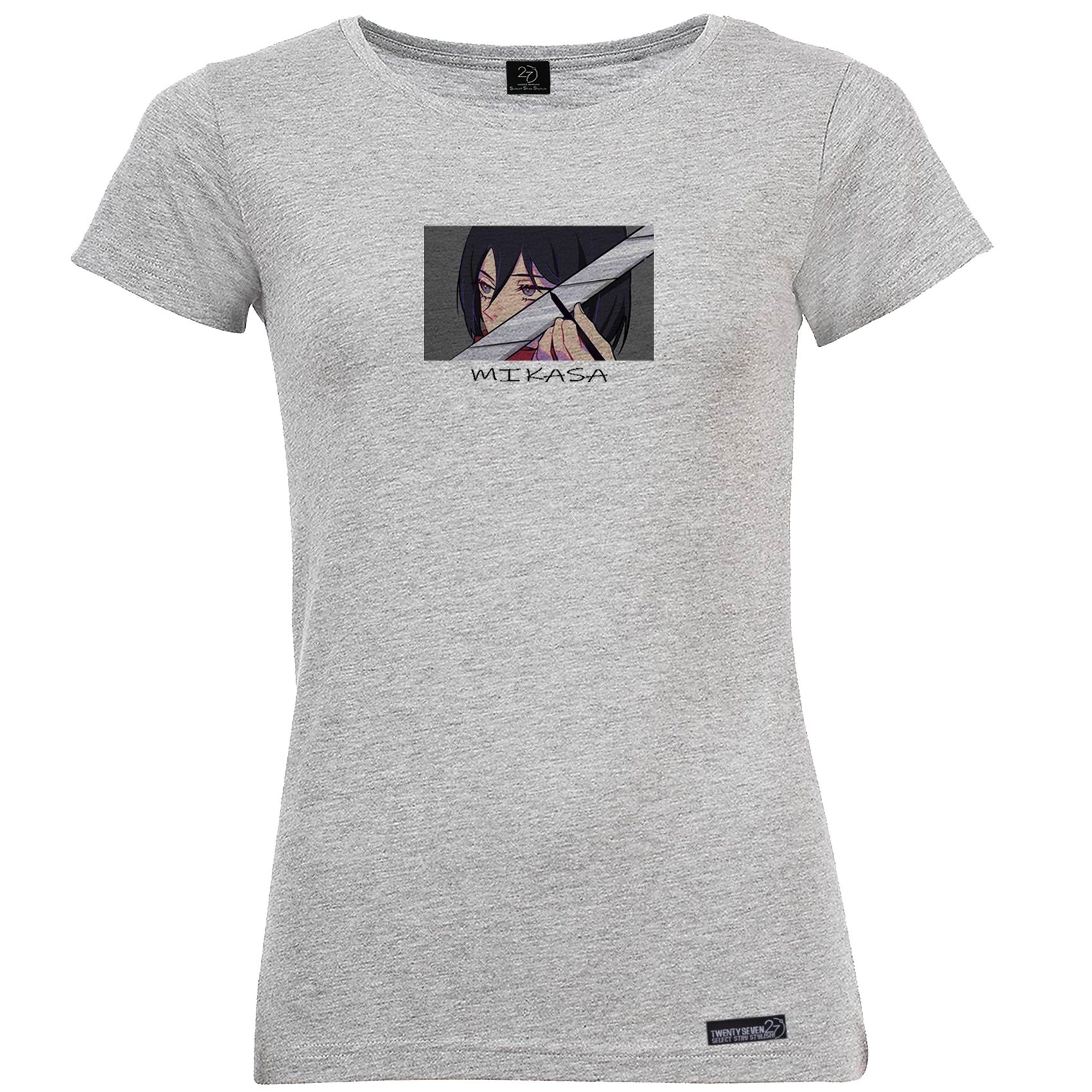 تی شرت آستین کوتاه زنانه 27 مدل Mikasa کد KV165