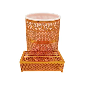 ست سطل و جای دستمال کاغذی مدل RGP01