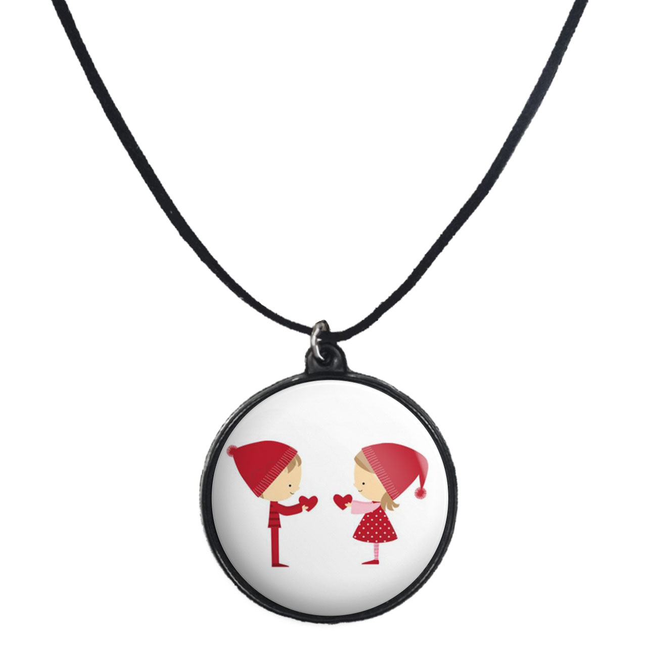 گردنبند پرمانه طرح عاشقانه کد pmb.5247 مدل دو طرفه