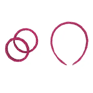 تل مو زنانه مدل 1328 به همراه النگو مجموعه 3 عددی