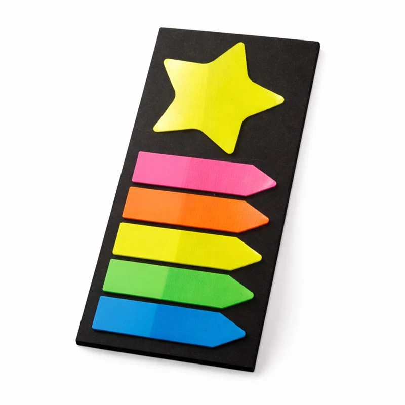 کاغذ یادداشت چسب دار مدل ستاره سایز 14*7 سانتی متر
