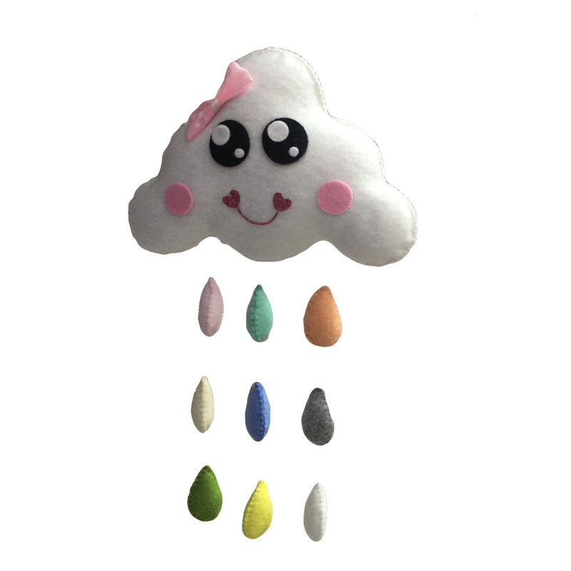 آویز اتاق کودک طرح ابر بارانی مدل Q102