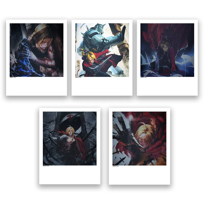 آویز تزیینی عرش مدل انیمه کیمیاگر تمام فلزی کد Asa465 مجموعه پنچ عددی