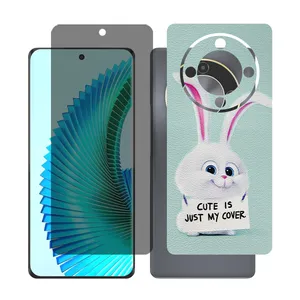 Glass together model privacy screen protector suitable for Honor X9b mobile phone with back cover sticker