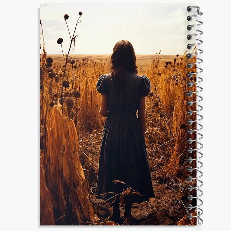 دفتر ژورنال نویسی 50 برگ خندالو مدل نقطه ای طرح دخترانه کد F416