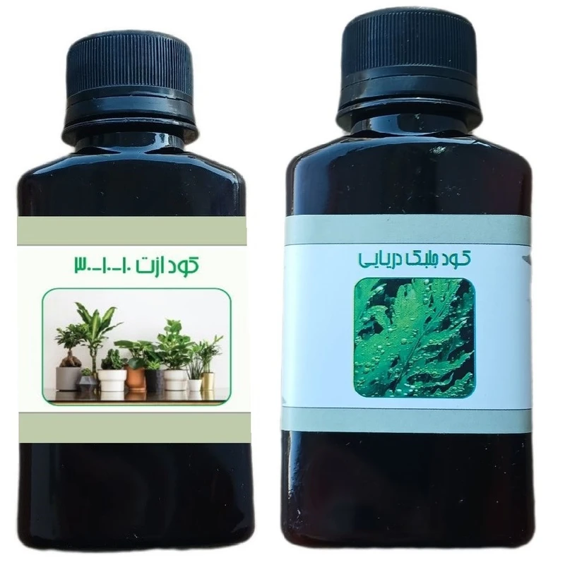 کود مایع ازت 10-10-30 و جلبک دریایی مدل life - D حجم 110 میلی لیتر بسته 2 عددی