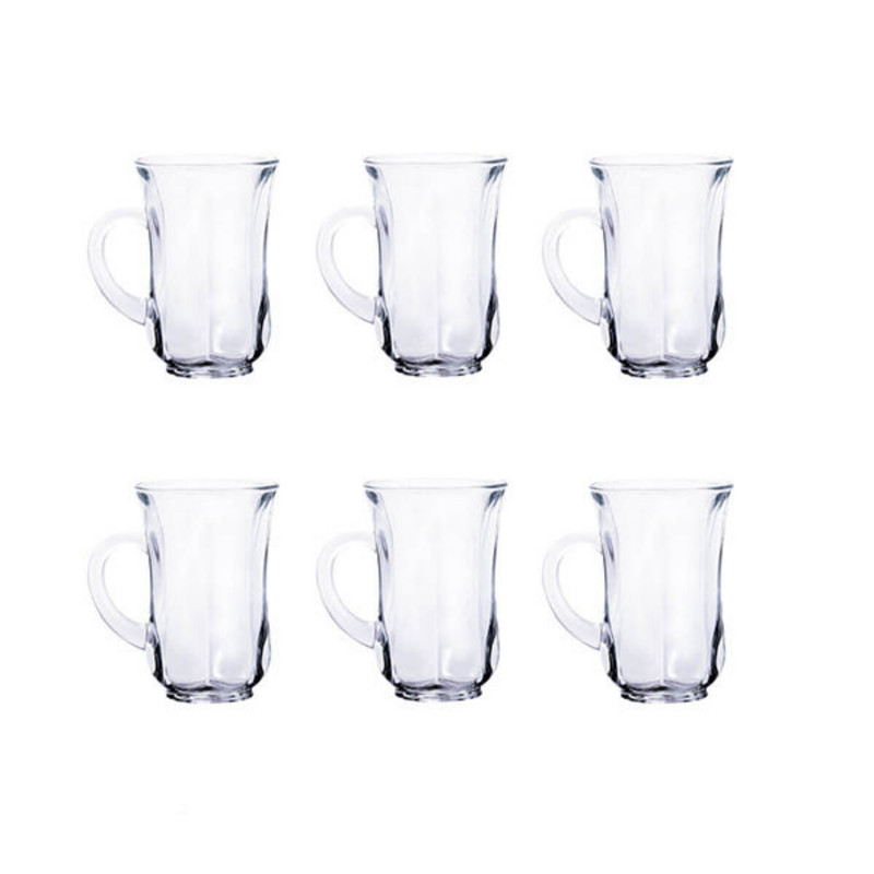 فنجان شیشه و بلور اصفهان مدل تارا بسته 6 عددی فنجان شیشه و بلور اصفهان مدل تارا بسته 6 عددی