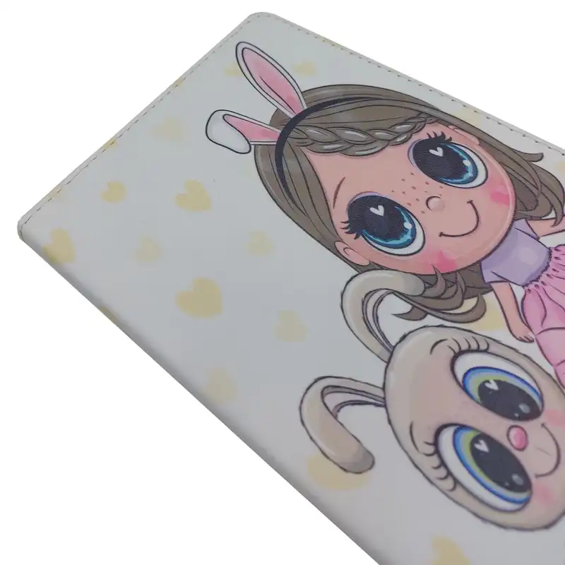 کیف کلاسوری طرح دختر فانتزی و خرگوش کد TB265 مناسب برای تبلت سامسونگ Galaxy Tab A7 10.4 2020 / T505