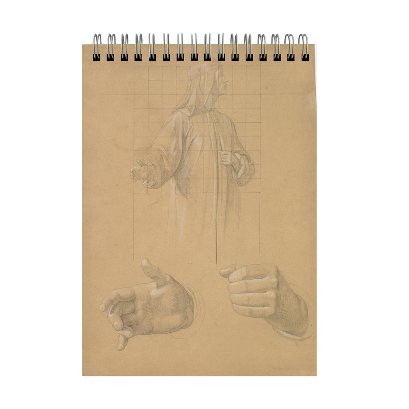 دفتر طراحی 60 برگ مدل طراحی کلاسیک کد A5-50