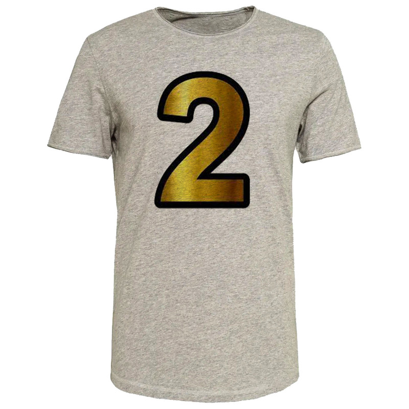 تی شرت آستین کوتاه زنانه مدل عدد 2 کد Z232 T