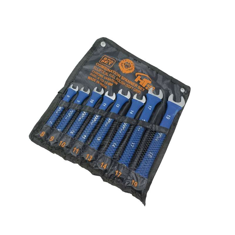 مجموعه 8 عددی آچار یکسر تخت و یکسر رینگی تات مدل 8-piece