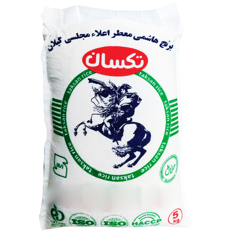 برنج هاشمی معطر اعلاء تکسان - 5 کیلوگرم