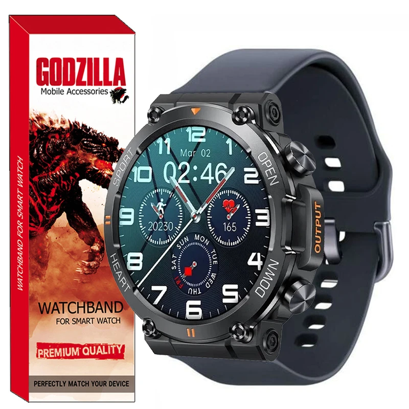 بند گودزیلا مدل Silicon-SQ مناسب برای ساعت هوشمند اسمارت واچ K59 Pro / K59