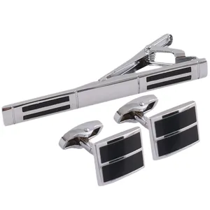 ست دکمه سردست و گیره کراوات مردانه ورد فشن مدل PJ-105286