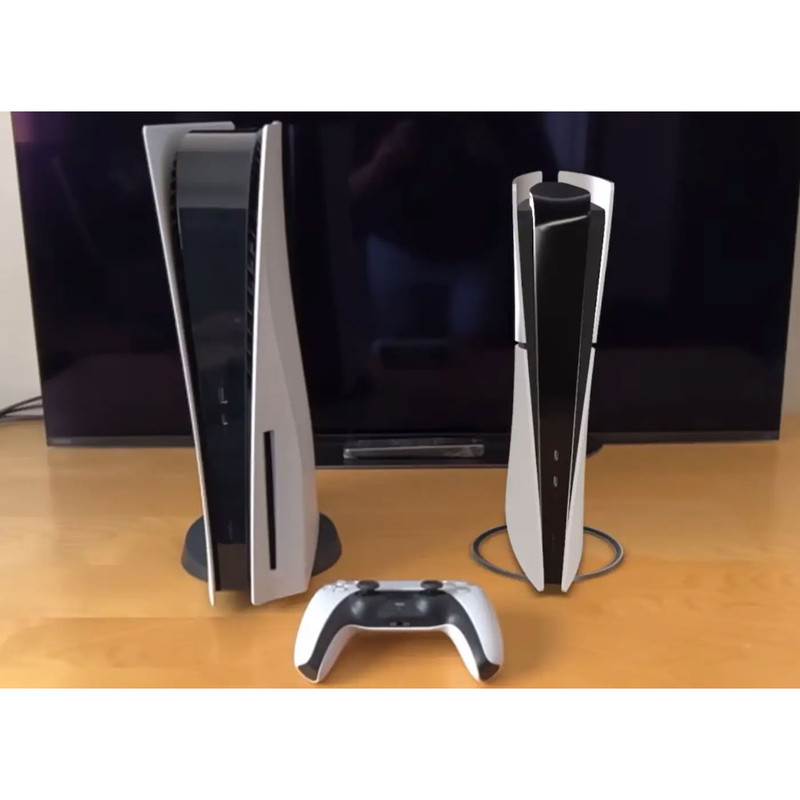 کنسول بازی سونی مدل PlayStation 5 Slim Digital Edition ظرفیت 825 گیگابایت ریجن CFI-2116 اروپا  به همراه دسته اضافی و پایه شارژر
