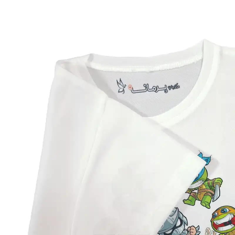 تی شرت آستین کوتاه  بچگانه پرمانه طرح لاکپشت های نینجا کد pmt.6631