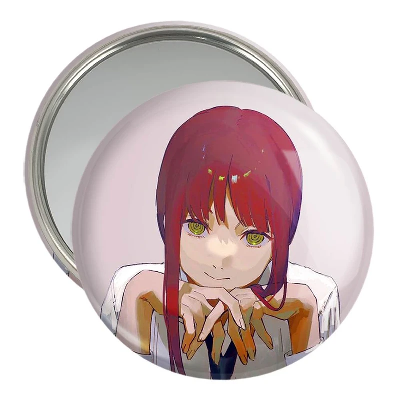 آینه جیبی خندالو مدل ماکیما انیمه مرد اره ای Chainsaw Man  کد 22358