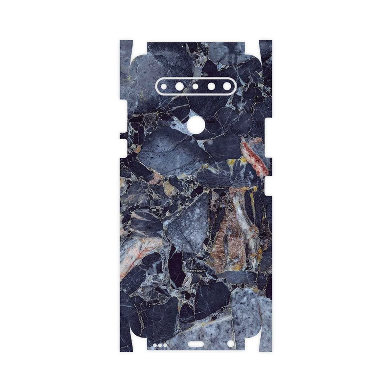 برچسب پوششی ماهوت مدل Broken black marble-FullSkin مناسب برای گوشی موبایل ال جی K51s