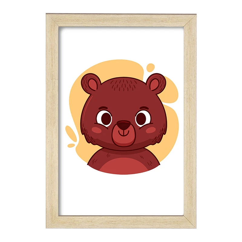 تابلو خندالو مدل خرس حیوانات بامزه کد 37146