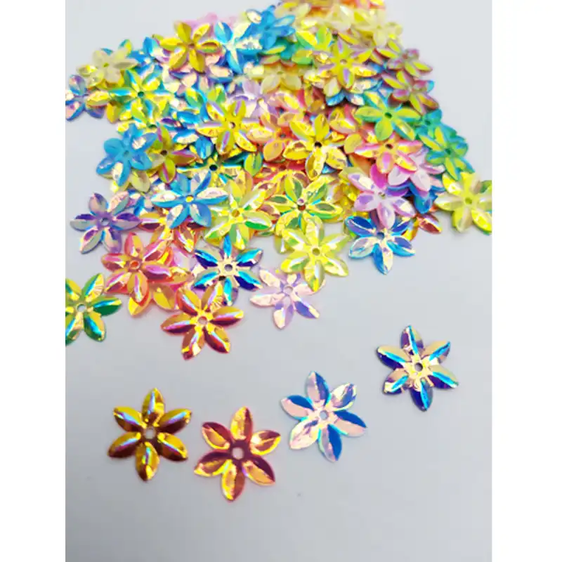 پولک مدل گل 6 پر وزن 5 گرم