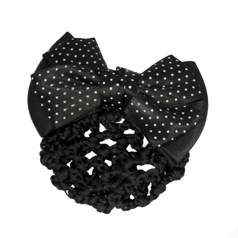 گیره مو زنانه مدل خال خال کیسه دار کد G_Lnd_3175