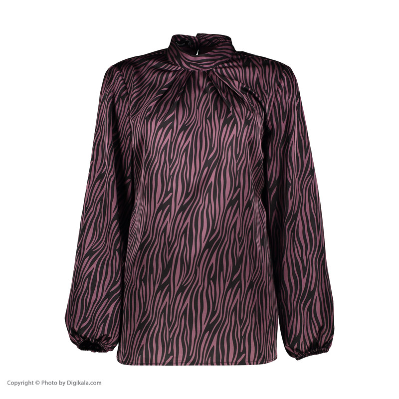 بلوز آستین بلند زنانه مدل زبرا رنگ بنفش