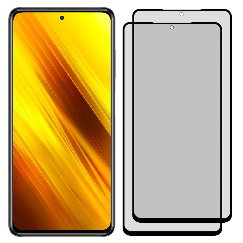 محافظ صفحه نمایش حریم شخصی مدل PRV مناسب برای گوشی موبایل شیائومی Poco X3 NFC بسته 2 عددی