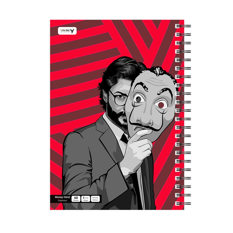 دفتر 120 برگ ویتادل طرح مانی هایست مدل 4