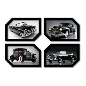 تابلو مدل ماشین طرح خودرو کلکسیونی کد 1 مجموعه 4 عددی