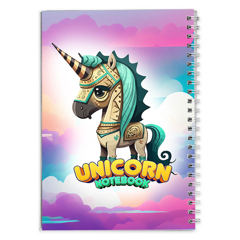 دفتر مشق 100 برگ مدل یونی کورن پسرانه کد Note-Uni-20