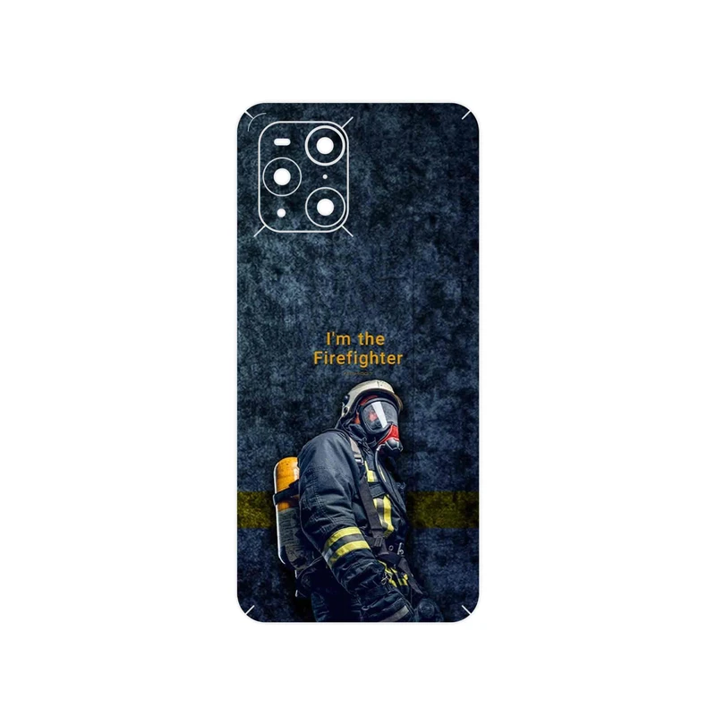 برچسب پوششی ماهوت مدل Firefighter مناسب برای گوشی موبایل اپو Find X3 Pro