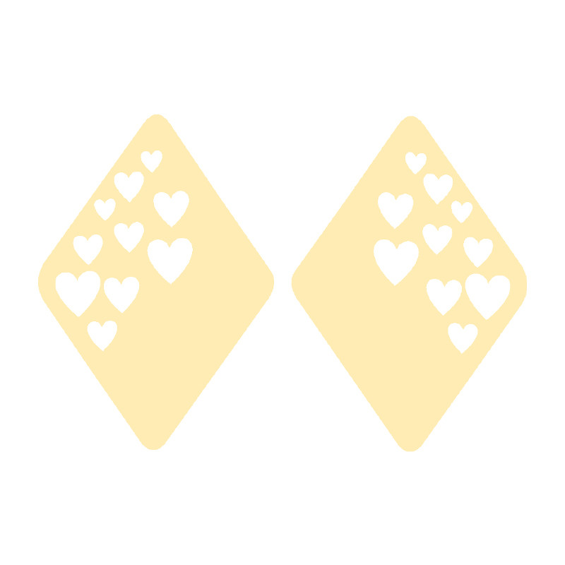 گوشواره طلا 18 عیار زنانه کرابو قلب و لوزی مدل Kr5283 گوشواره طلا 18 عیار زنانه کرابو قلب و لوزی مدل Kr5283