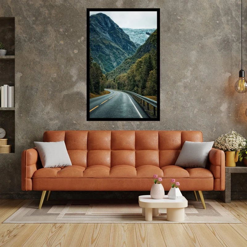 تابلو بکلیت طرح منظره طبیعت کوه و جنگل مدل B-bu5105