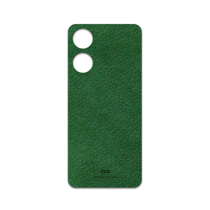 برچسب پوششی ماهوت مدل Green-Leather مناسب برای گوشی موبایل آنر X5 Plus