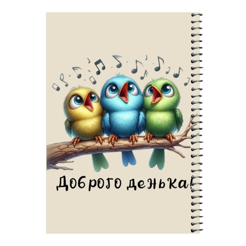 دفتر مشق 80 برگ اس جی مدل آواز پرنده ها    