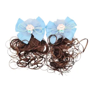 گیره مو دخترانه مدل پاپیون آویز موی فر کد 432 بسته 2 عددی