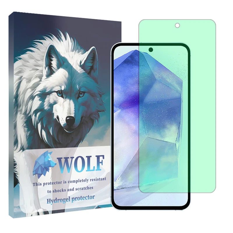 محافظ صفحه نمایش گرین لایت ولف مناسب برای گوشی موبایل سامسونگ Galaxy A55