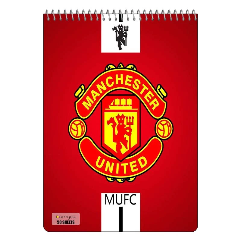 دفتر نقاشی 50 برگ سیمی کارنیکا طرح منچستر یونایتد Manchester United کد 60281