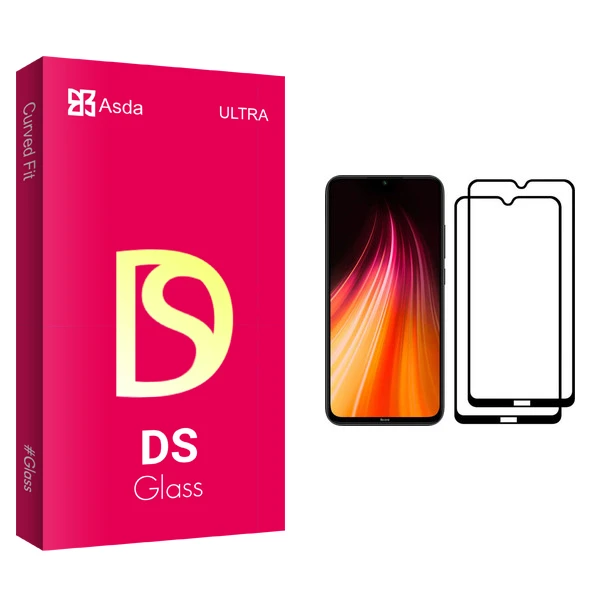 محافظ صفحه نمایش آسدا مدل DS مناسب برای گوشی موبایل شیائومی Redmi Note 8 بسته دو عددی