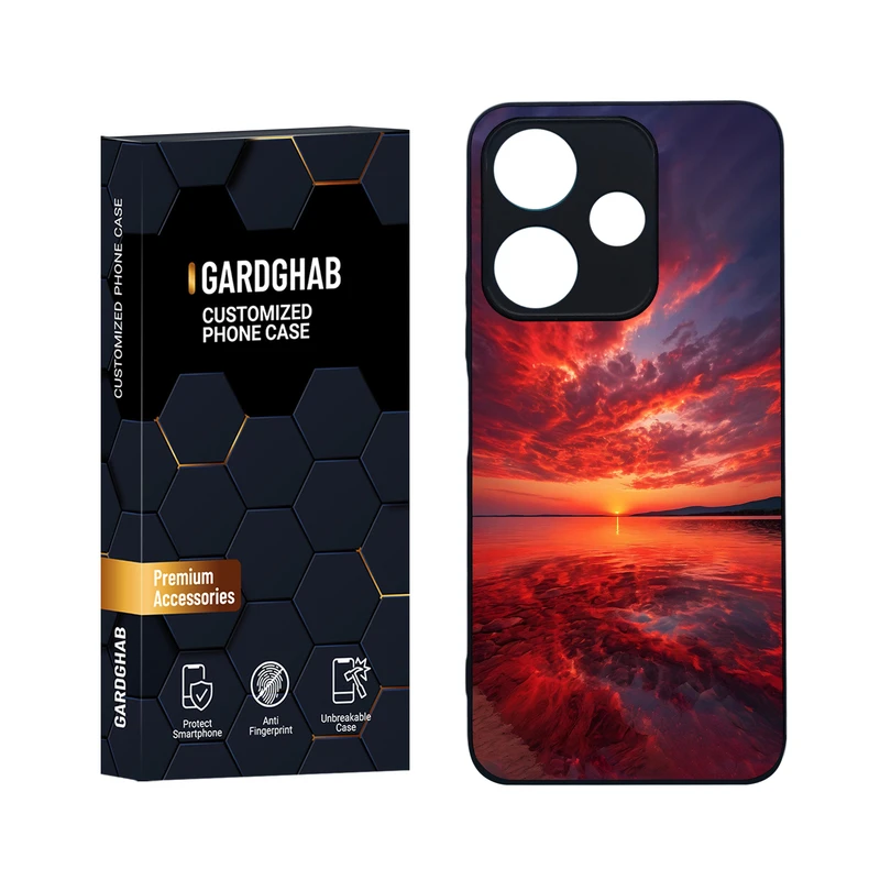 کاور گارد قاب مدل کهکشان مناسب برای گوشی موبایل شیائومی Redmi 13 4G / Poco M6 4G