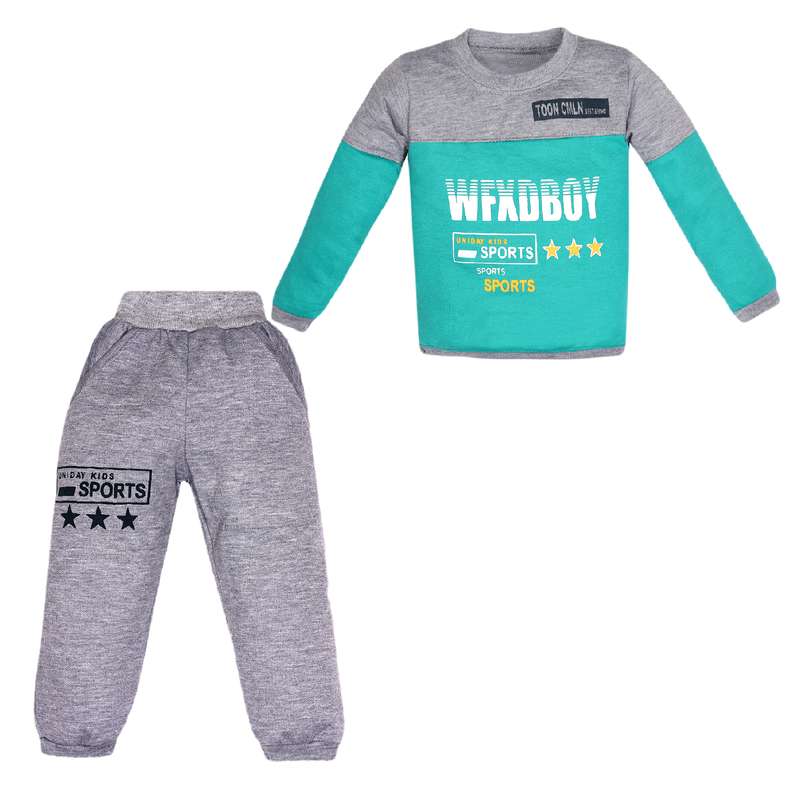 ست تی شرت و شلوار پسرانه مدل WF کد 103