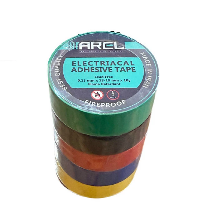 چسب برق رنگی آرل مدل نسوز بسته 5 عددی