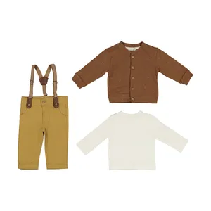 ست 3 تکه لباس نوزادی پسرانه مونا رزا مدل 2141136-34