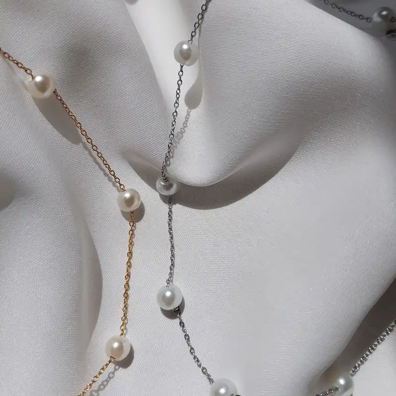 گردنبند زنانه مدل مرواریدی