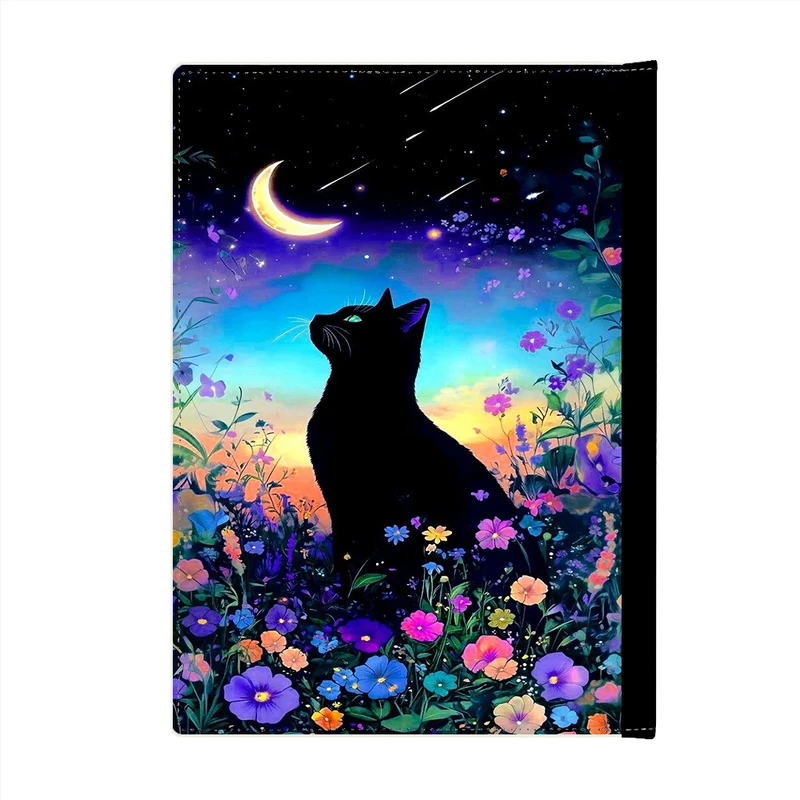 کلاسور پاد آفرین مدل فانتزی طرح کارتونی شب های پر ستاره ونگوگ گربه کد p789