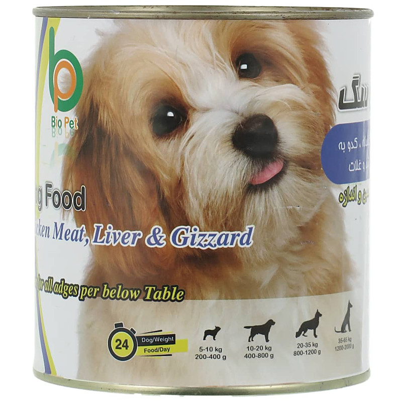 کنسرو غذای سگ بیوپت کد 135 وزن 800 گرم