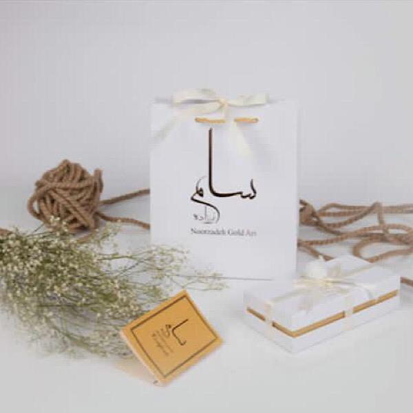 گردنبند زنانه سام نورزاده مدل اثر انگشت سنگ اونیکس