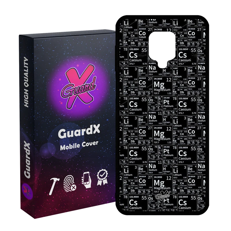 کاور گارد ایکس طرح شیمی مدل Glass10531 مناسب برای گوشی موبایل شیائومی Redmi Note9 Pro/Note 9 Pro Max/Redmi Note 9S/MI Poco M2 Pro