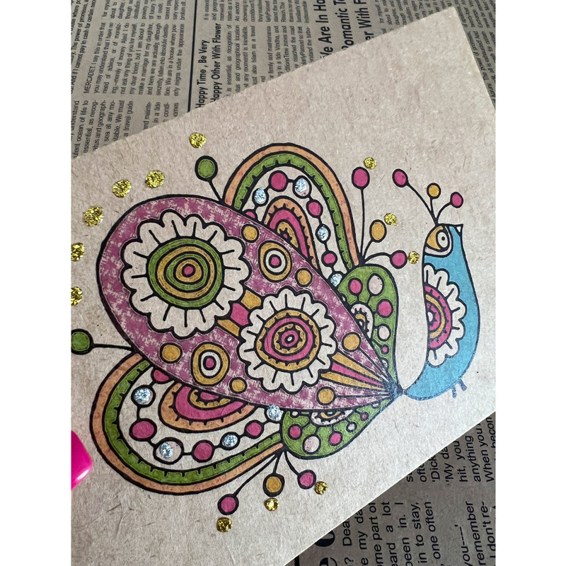 کارت پستال مدل جوجه تاج گلی کد 033