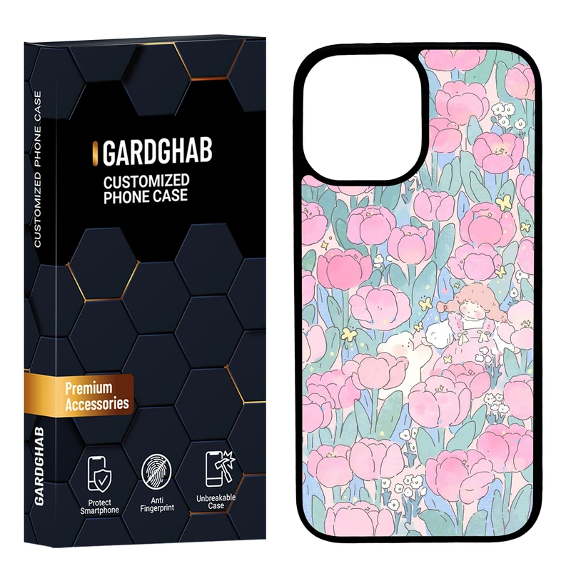 کاور گارد قاب مدل پشت گلس دخترانه مناسب برای گوشی موبایل اپل iPhone 12 Pro Max